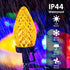 Christmas Lights Outdoor Indoor 43 Feet 50 Led, C9 Led Christmas String Lights UL Certified Extendable Green Wire for Garden Christmas Wedding Party Patio Christmas Decorations