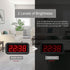 EUTUKEY Bedroom Alarm Clock Battery Operated Only, 1.2" LED Screen, Big Red Digit Display, 2-Levels Dimming, Snooze, 12/24h, Easy Digital Clock for Kids and Adults, Elderly, Boys, Girls
