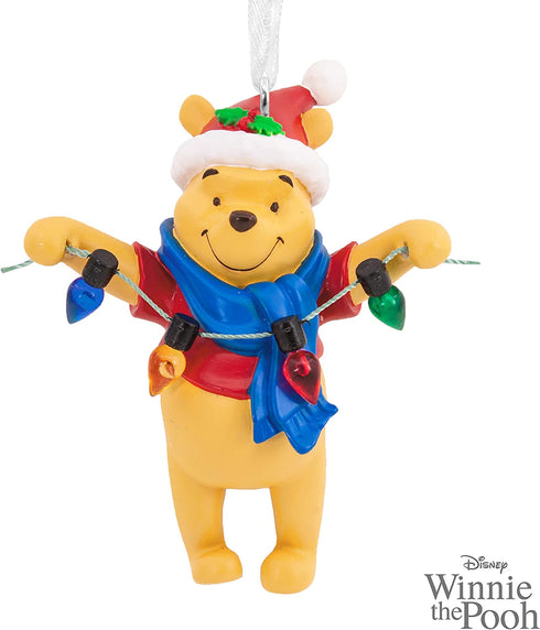 Hallmark Christmas Ornament, Disney Santa Winnie the Pooh Holding Light String