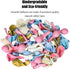 126Pcs Gender Reveal Party Supplies Pink and Blue Balloon Garland Arch Kit, Gold Foil Moon&Stars Confetti Pastel White Latex Balloons for Birthday Baby Shower Decorations Wedding Party Supplies