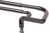 Umbra 1005892-797-REM Twilight Double Curtain Rod Set Wrap Around Design is Ideal for Blackout or Room Darkening Panels, 48-88 Inch (122-224cm), Dark Bronze