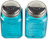RSVP International Retro Glass Salt & Pepper Shaker | Stainless Steel Lids |, 8 oz, Turquoise
