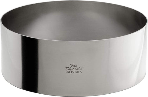 Fat Daddio's Stainless Steel Round Cake & Pastry Ring, 8 x 3 Inch