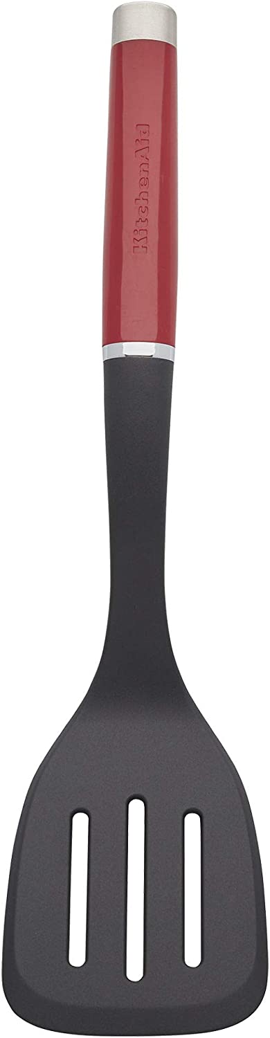 KitchenAid Gourmet Nylon Slotted Turner, one size, Matte Red