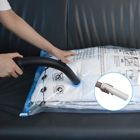 Amazon Basics Vacuum Compression Storage Bags with Hand Pump - Large, 5-Pack