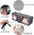 HYXITVCG 2 Packs Hat Organizer, Hat Storage for Baseball Caps, Hat Bag, Baseball Cap Organizer, Hat Holder Rack with 2 Carry Handles, Portable/Clear Visible/Dust Free, Holds Up to 19 Hats (Gray)