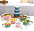 Lille Home Premium Stainless Steel Food Containers/Bento Lunch Box With Anti-Slip Exterior, Set of 3, 420ML, 730ML,1.2L, Leakproof, BPA Free, Portion Control (Blue)