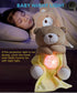 Baby Sound Soother, Cry Activated Sensor Projector Night Light Sleep Aid Soother,15 Lullabies or White Noise Sound Machine Toy Bear, Unique Boy Baby or Girl Baby Gifts