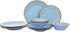 Melamine Dinnerware Sets, 12 PCS Dishwasher Safe 100% Melamine Dinner Plates, Dishes, and Bowls Set for Indoor and Outdoor Use