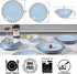 Melamine Dinnerware Sets, 12 PCS Dishwasher Safe 100% Melamine Dinner Plates, Dishes, and Bowls Set for Indoor and Outdoor Use