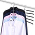 2 Pack 5 in 1 Metal Sweater Hangers Non Slip Stainless Steel Shirt Hangers Multi Layers Wardrobe Clothes Rack Heavy Duty Metal Space Saver Shirt Blouse Hanger Closet Storage Organizer