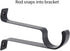 Decopolitan Ball Single Telescoping Drapery Rod Set, Long, Black, 72 to 144-Inch