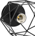 Hedume 2 Pack Semi-Flush Mount Ceiling Light, Retro Black Industrial Ceiling Light - Black Painting Metal Pendant Light Fixture for Hallway Stairway Bedroom Kitchen ( E27 )
