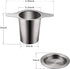 Yoassi Extra Fine 18/8 Stainless Steel Tea Infuser Mesh Strainer with Large Capacity & Perfect Size Double Handles for Hanging on Teapots, Mugs, Cups to Steep Loose Leaf Tea and Coffee (2 Pack)