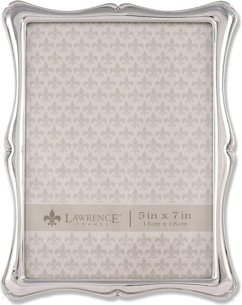 Lawrence Frames 710257 Silver Metal Romance Picture Frame, 5 by 7-Inch