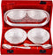Rastogi Handicrafts Silver Plated round Shaped Bowl and Tray Set Dry Fruit Bowl Set, Diwali, Christmas, Festival Gifts, Set