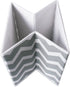 DII Non Woven Polyester Storage Bin, Chevron, Gray, Small Set of 4