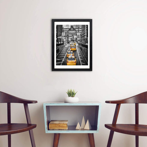 Finefrarm 12x16 Frames Display 11x14 Picture with Mat or 12 x 16 Photo Without Mats Black Picture Frames Wall Art for Living Room and Office Wall Mounting Decor