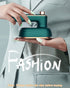 Mini Ironing Machine Handheld Can Be Rotated 180 Degrees, Travel Iron for Clothes, Professional Household Fast Heating Wired Small Electric Iron, Portable Heat Press Clothing Iron Machine (Green)