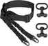 Theopot 2 Point Sling and 2 Pack Qucik Release QD Sling Swivels Mount Adjustable Length,Push Button QD Sling Mount Sling Swivels(Black)