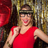 Fully Assembled Hollywood Photo Booth Props - Set of 30 - Black Gold Red Selfie Signs - Movie Night Themed Party Supplies & Decorations - Cute Oscars Designs with Real Glitter - Did we mention no DIY?