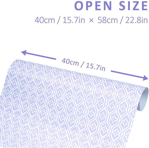 SCENTORINI Lavender Scented Drawer Liners, Scent Paper Liners for Drawers, Dresser Shelf, Linen Closet (6 Sheets)