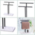 LKKL Hand Towel Holder Stand for Bathroom with Resin Base, Countertop Towel Stand for Fingertip, Washcloth, Dishcloth Holder with Soap Tray for Kitchen Washroom Vanity, Hand Towel Rack Black 12"