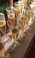 Gold Glitter Plastic Classicware Glass Like Champagne Wedding Parties Toasting Flutes (1 Box = Quantity 30)