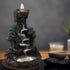 SOLEJAZZ Backflow Incense Burner Waterfall Incense Holder Mountain Tower Incense Holders, with 120 Backflow Incense Cones, 30 Incense Sticks, Home Decor Aromatcherapy Ornamen