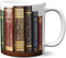 Bookshelf Mug. Coffee Mug with the famous books' titles, Bookish Mug, Literary Mug, Book Lover Mug