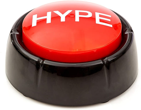 The Hype Button | Hip Hop Air Horn Sound Effect Button (Batteries Included)