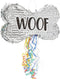 Dog Bone Pinata, Puppy Birthday Party Supplies, Woof (16.75 x 10 x 3 In)