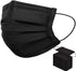 50pcs Black Masks Face Breathable Dust Filter Masks Mouth Cover Disposable Masks with Elastic Ear Loop for Men & Women (Pack of 50 PCS)