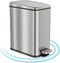 iTouchless SoftStep 1.3 Gallon Small Slim Bathroom Step Trash Can with Removable Inner Bucket & AbsorbX Odor Filter, Stainless Steel, 5 Liter Garbage Bin, Bathroom, Bedroom, Business Office Cubicle