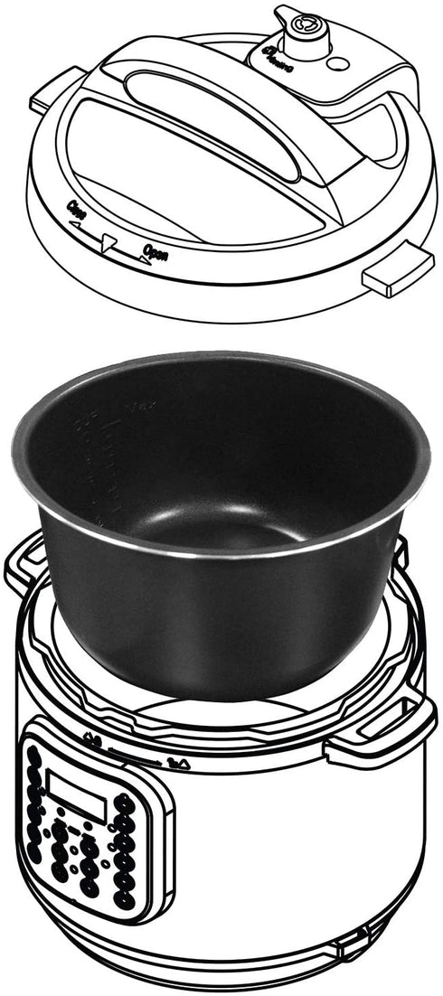 Instant Pot Ceramic Inner Cooking Pot - 6 Quart