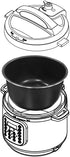 Instant Pot Ceramic Inner Cooking Pot - 6 Quart