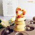 CHEFMADE Donut Mold Cake Pan, 6-Cavity Non-Stick Heart-Shaped Doughnut Bakeware for Oven Baking (Champagne Gold)