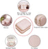 Two Layer Travel Jewelry Box Organizer Display Storage Case for Necklace Earrings Bracelets Rings(Pink)