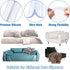 10 Pcs Slipcover Grips in Two Sizes, 5 Pcs 15.7? and 5 Pcs 7.9? Long, Durable Silicone Made, Anti-Slip Sofa Slipcover Tucks for Sofa, Armchair and Furniture's Cover Stay in Place, Great for Pet Owners
