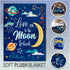 Infinity Republic - Love You to The Moon & Back Super Plush Blanket - Perfect for Babies, Kids, Teens, Gifts, Nurseries, etc!