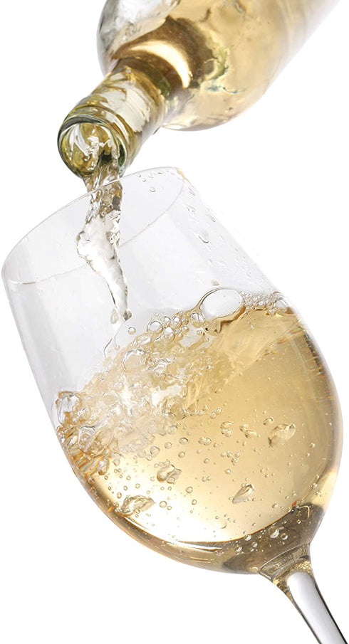 Circleware Red White Wine Glasses, Set of 4, Drinking Glassware for Water Juice, Beer, Liquor and Best Selling Kitchen & Home Decor Bar Dining Beverage Gifts, 15.75 oz, Rimini