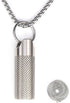 Haxtec Small Pill Box Titanium Pill Fob Necklace Nitro Mini Waterproof Pill Holder Lightweight Survival Case Keychain Pill Bottle for Purse Men & Women (TC10-Ti)