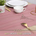 Netany 4PCS Dusty Rose Chiffon Table Runner 29x120 Inches, Romantic Sheer Fabric for Wedding Decorations, Baby Shower and Birthday Party Cake Table Decorations