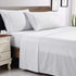 Love's cabin Full Size Sheet Sets White, Luxury Brushed Microfiber 1800 TC Bed Sheets for Full Size Bed, Wrinkle & Fade Resistant 4 Piece Sheet Set (1 Flat Sheet,1 Fitted Sheet,2 Pillow Cases)
