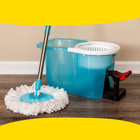 Hurricane Spin Mop Replacement Mop Heads for As Seen On TV Mop & Bucket Cleaning System by BulbHead, Spin Away Germy, Dirty Water - Super-Absorbent Microfiber Mop Head Holds 10X Weight ” 1-Pack
