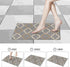 Watforsh Super Absorbent Bath Mat Non-Slip Quick Drying Thin Bathroom Carpet Floor Machine Washable Water Quick Absorbent Soft Rubber Rug Easy to Clean Bathroom, Doorway (15.8x23.6,Gray)