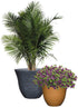 Classic Home and Garden Honeysuckle Planter, Patio Pot, 13" Fossil Stone