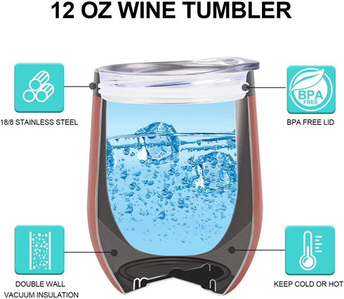 Funny Gifts for Sister, Sister in Law - Sister Gifts, Sisters Gifts from Sister, Brother - Thank You, Birthday, Mothers Day Gifts for Sister, Little, Big Sister, Soul Sister Gifts - LEADO Wine Tumbler
