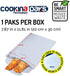 COOKINA PAKS Parchminum Reusable Cooking Bag - 100% Non-Stick Pouch, Steam Cook in Minutes, Easy to Clean and Safe for Microwaves, Electric and Gas Ovens, and Panini Grills