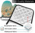 Turtles On The Beach Oven Mitts and Pot Holders Sets,Heat Resistant Non-Slip Cooking Gloves with Cotton Lining for Kitchen Baking Grilling BBQ